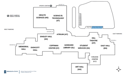 campus parking diagram